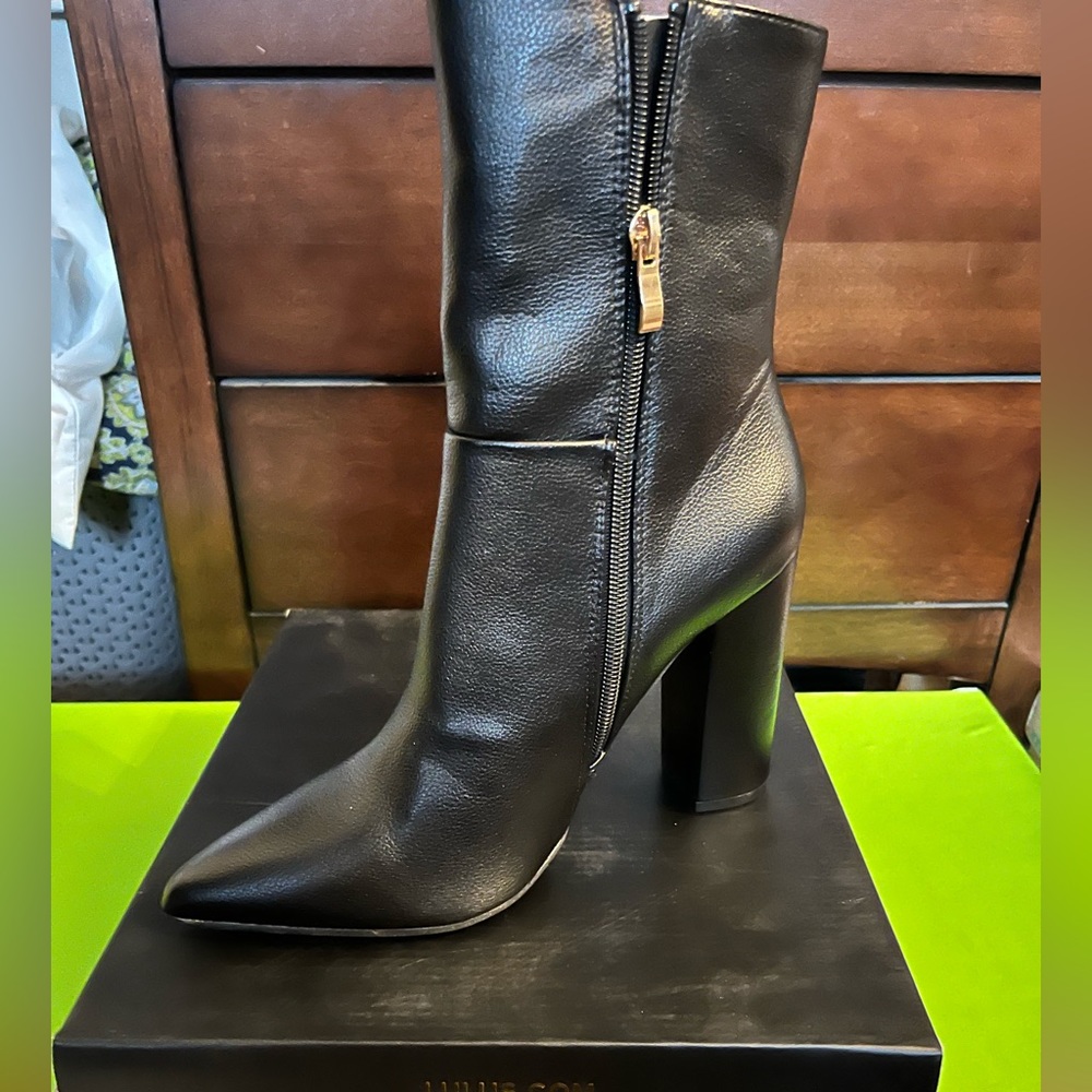 Lulu’s faux leather boots